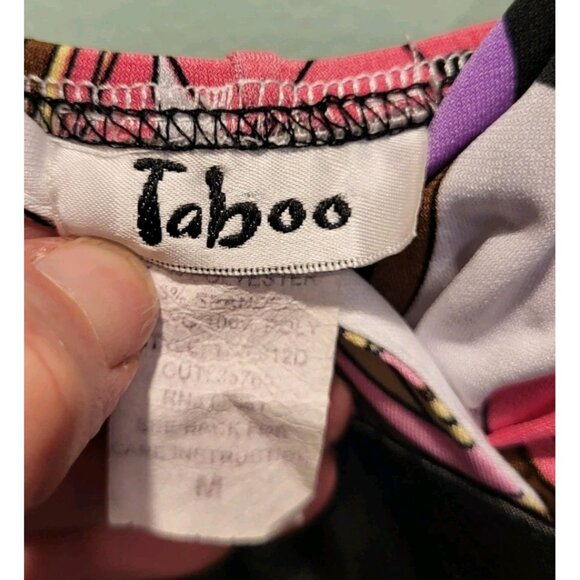 Y2K Taboo Pink Purple Babydoll Sundress Sz M Retro Hippie Whimsygoth - Picture 5 of 6